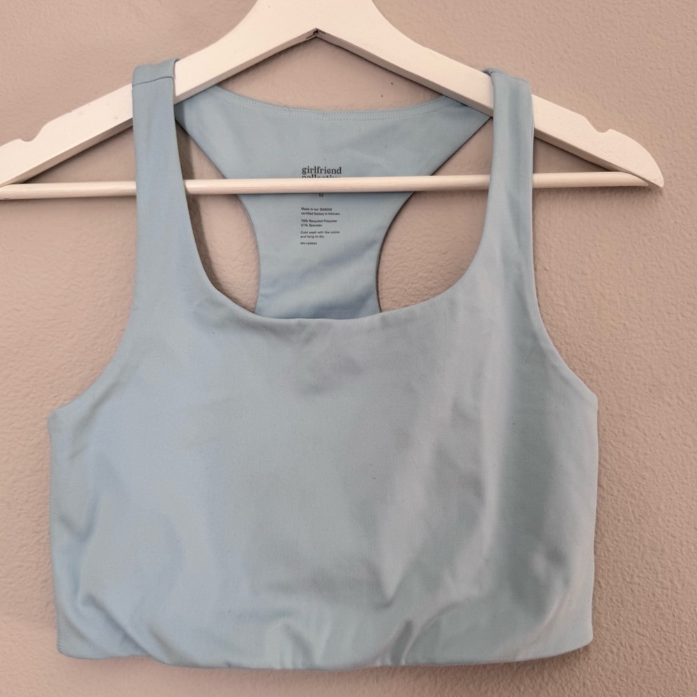 Girlfriend Collective Paloma Racer Back Compressive Long Line Sports Bra size M - Picture 2 of 7